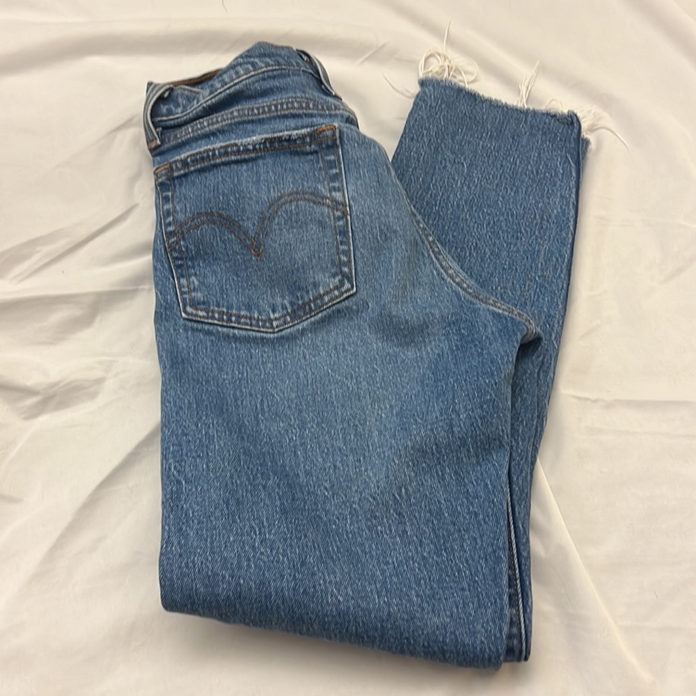 Levi premium denim wedge jeans